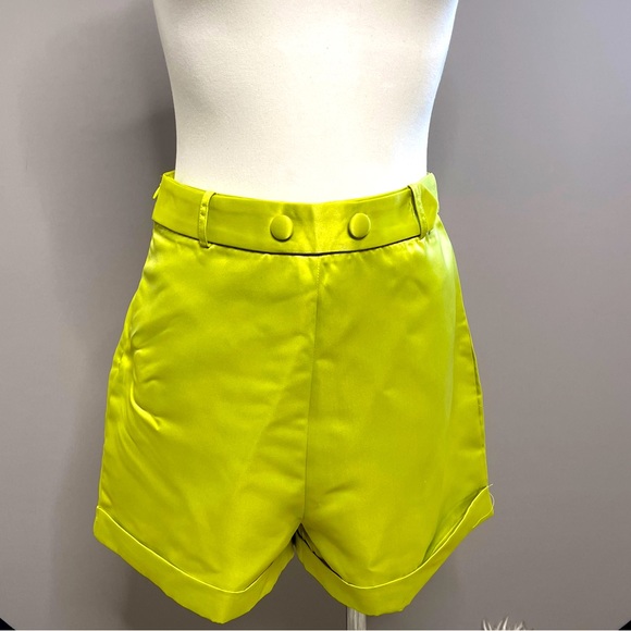 Pretty Little Things two piece neon green blazer and shorts  set. - Picture 8 of 10